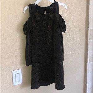 Holiday special *Adorable Gold & black dress with shoulder cutouts